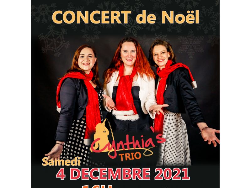 Concert de Noël : CYNTHIA’S TRIO Concert de Noël : CYNTHIA’S TRIO