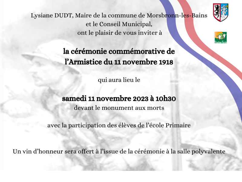 commémoration du 11 novembre 2023